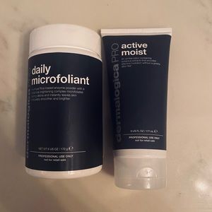 Dermalogica Pro size Daily Microfoliant 6oz+ Active Moist 6oz.